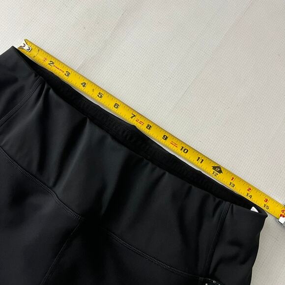 Athleta Black Radiant Grid High Traverse Leggings Pockets Women's Size XL - Picture 3 of 9